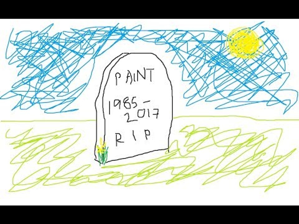 Windows le dice chau al Paint