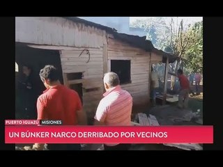 Vecinos de Puerto Iguazú destruyen un búnker al enterarse que vendía droga