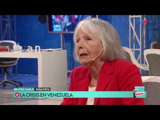 Beatriz Sarlo: "Si gana Cristina el gobierno se la va a ver fea"