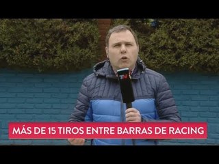 Barras de Racing a los tiros en Parque Avellaneda