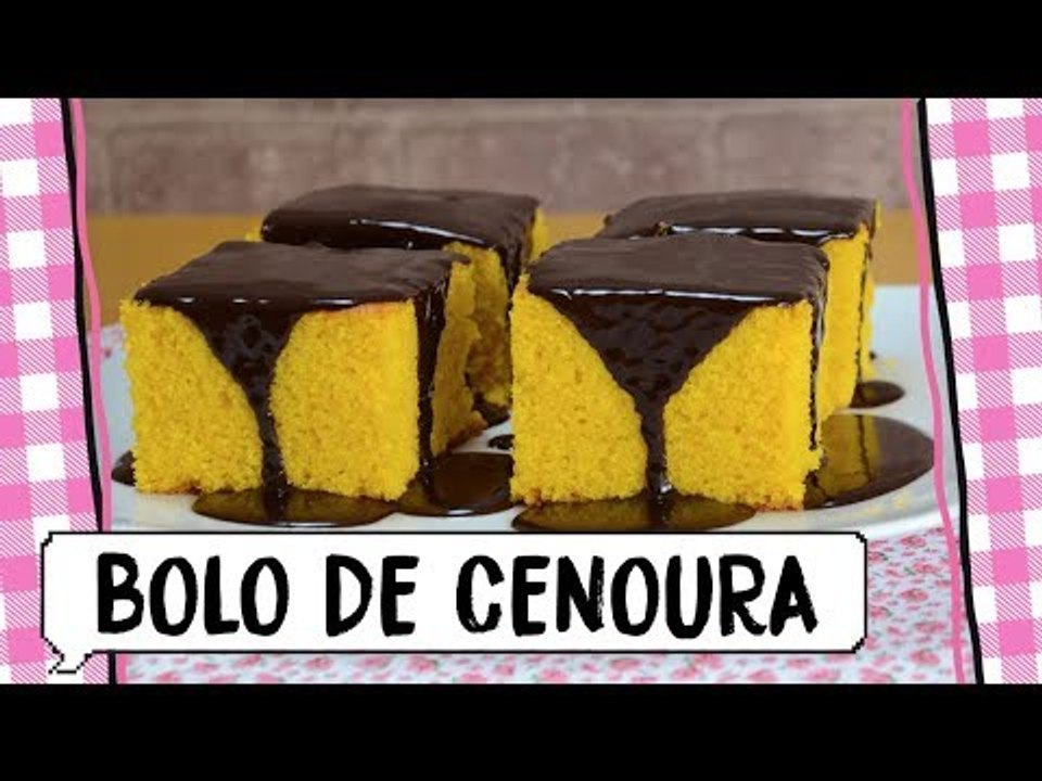 O MELHOR BOLO DE CENOURA DO MUNDO | Receitinhas