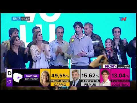 Martín Lousteau habló tras el 3er lugar con Evolución