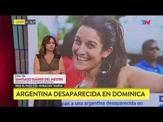 Argentina desaparecida en Dominica tras el huracán