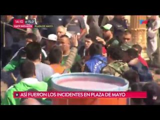 Incidentes entre facciones durante la marcha de la CGT