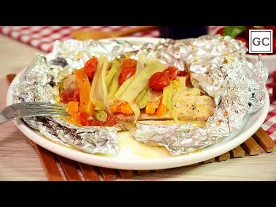 Embrulhado de tilápia com legumes | Receitas Guia da Cozinha