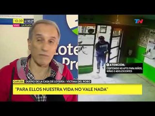 Violento asalto a una agencia de lotería en La Plata