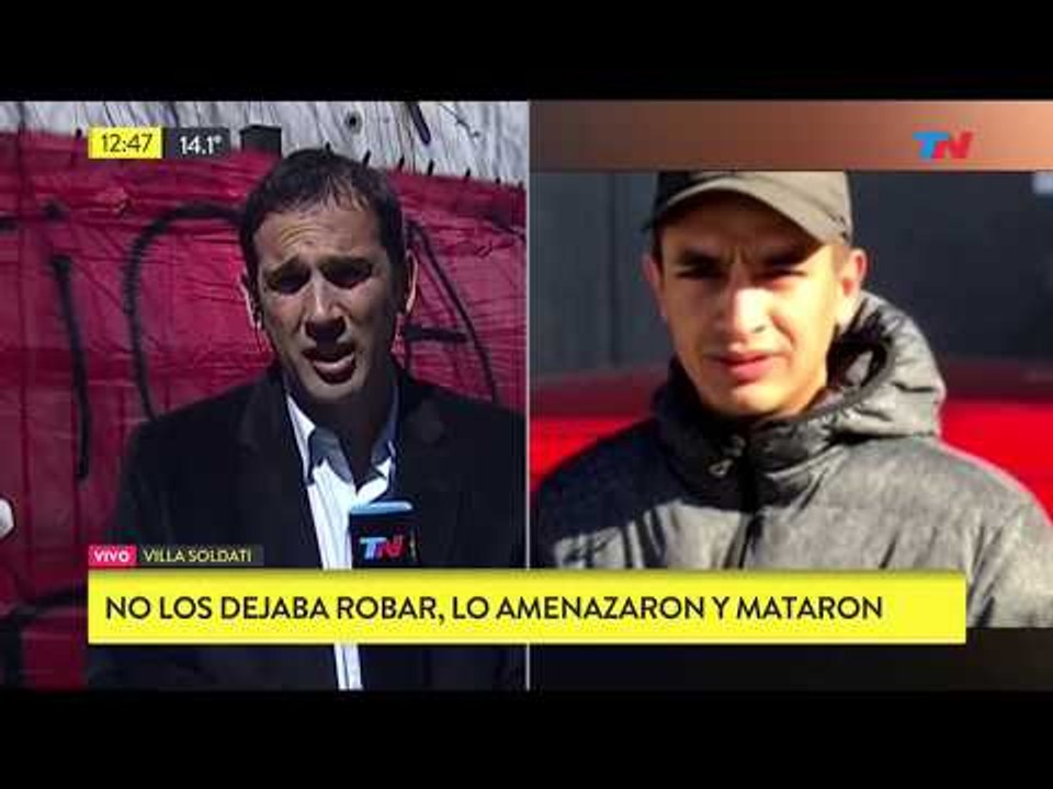 Soldati lo mataron porque no los dejaba robar