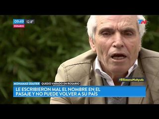 Le hicieron mal el pasaporte y no puede volver a su país