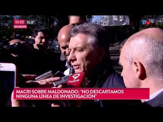 Habló macri sobre el caso Santiago Maldonado