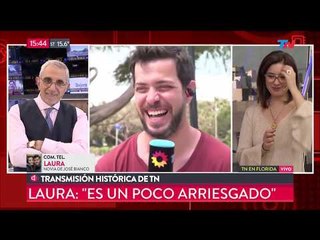 José Bianco habló con su novia en vivo tras el paso de Irma