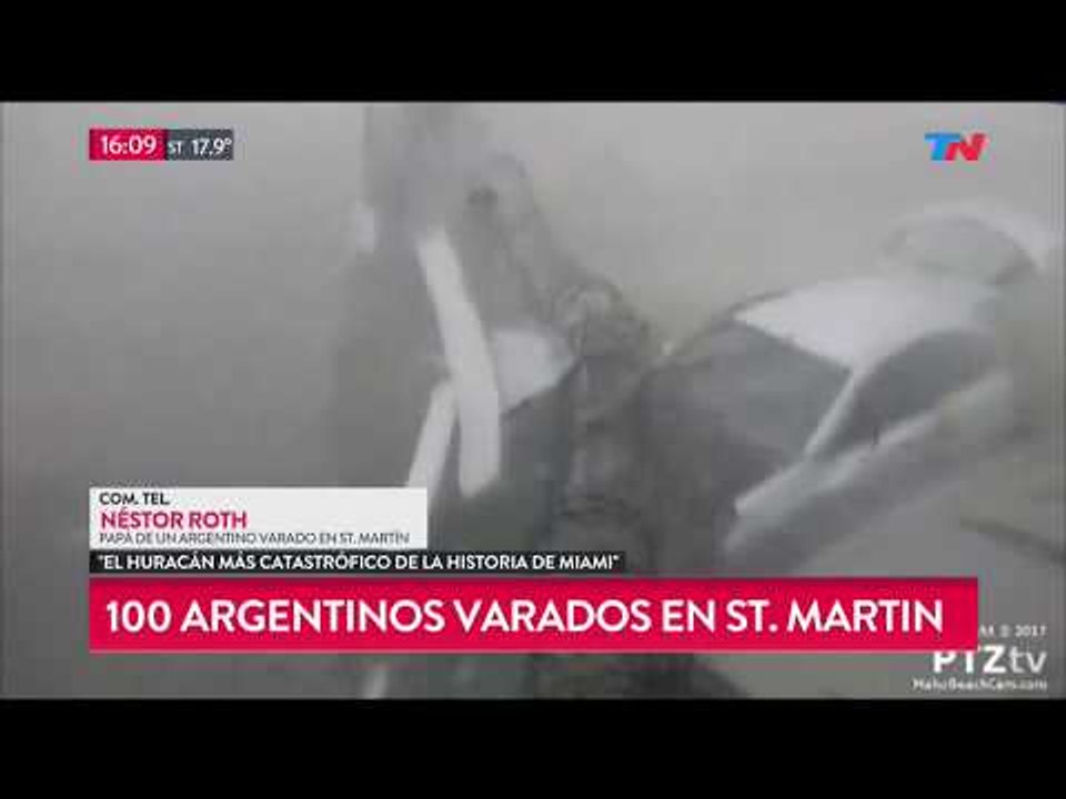 Huracán Irma: Argentinos varados en St. Martin