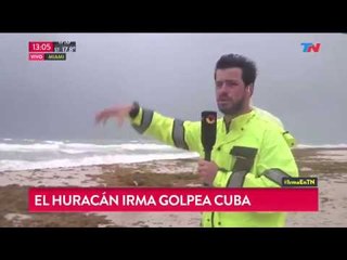 El huracán Irma en las playas de Miami
