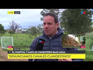 Un hospital y el cementerio bajo el agua en Bonifacio