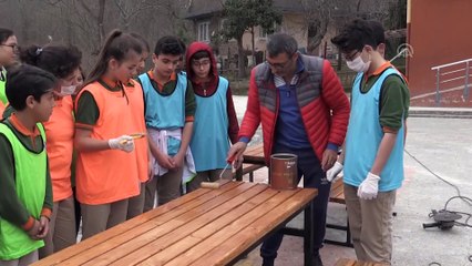 Hurda sıralar öğrencilerin ellerinde yeniden hayat buluyor - ORDU