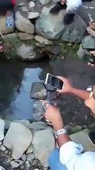 God Miracle with water rising from the earth. How is this explained?