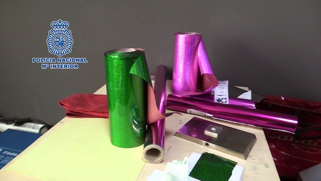 Desmantelan el mayor laboratorio de falsificación de España