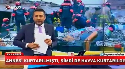 Kartal'da çöken binada Havva adlı çocuk kurtarıldı