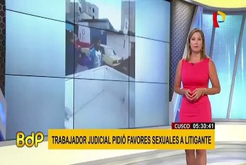Cusco: detienen a trabajador judicial por pedir favores sexuales a litigante