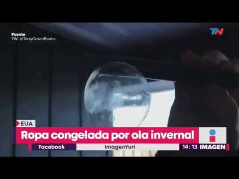 Ropa congelada por ola invernal en Estados Unidos | Noticias con Yuriria Sierra