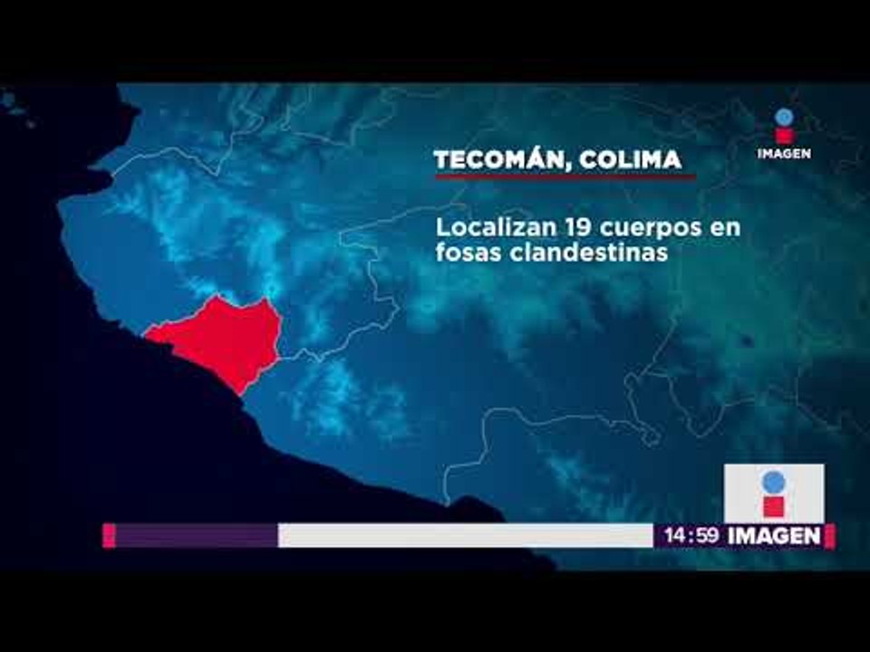 Localizan 11 fosas clandestinas con 19 cuerpos en Colima | Noticias con Yuriria Sierra