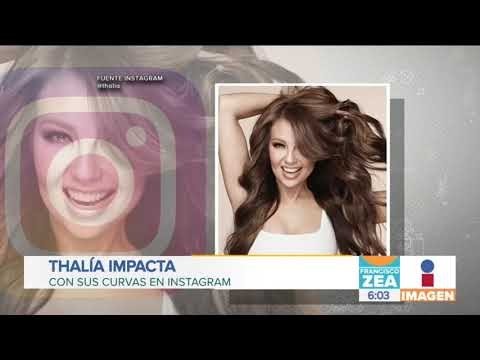 Thalía presume sus curvas en Instagram | Noticias con Francisco Zea