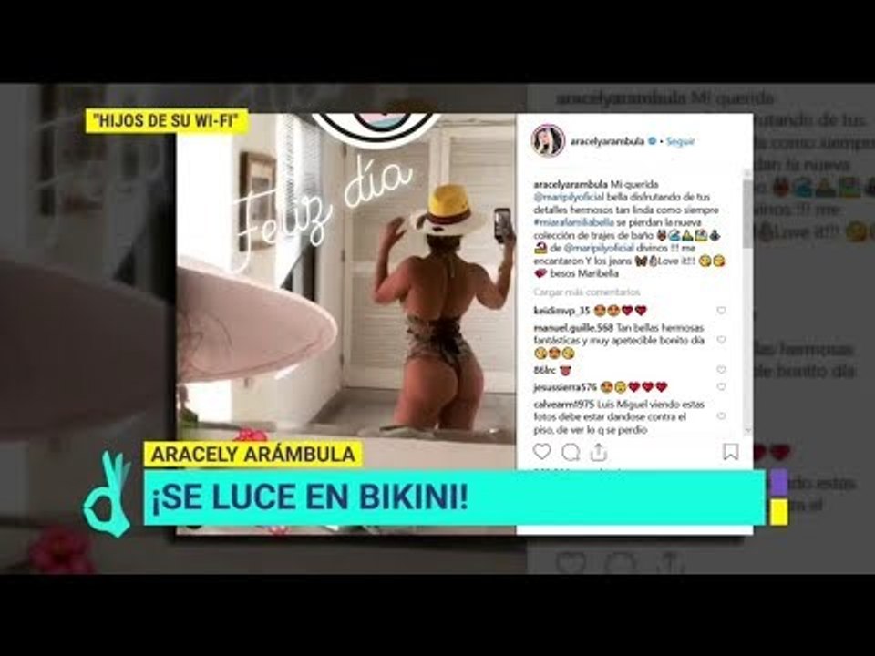 Hijos De Su Wi-Fi: Aracely Arámbula luce bikini en redes sociales | De Primera Mano