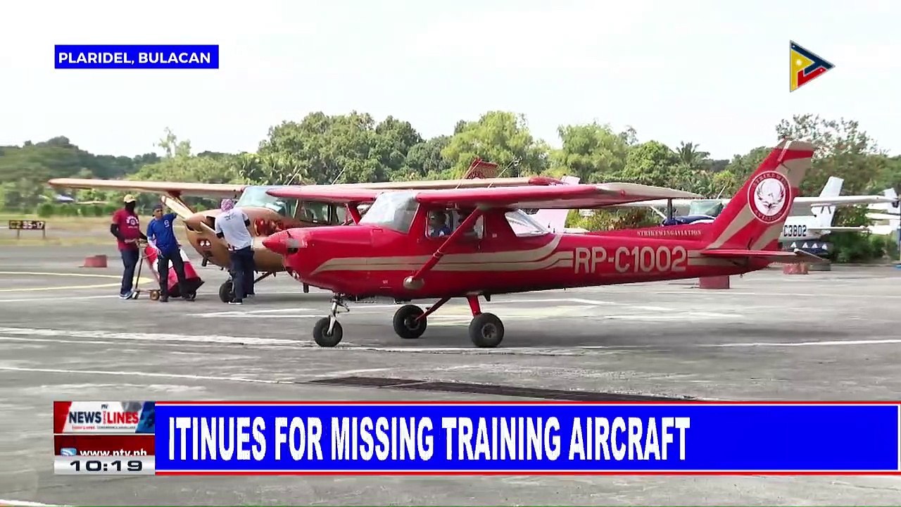 Search continues for missing training aircraft