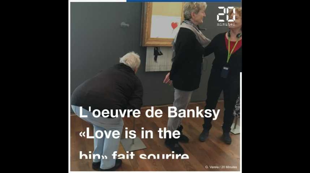 «Love is in the bin» de Banksy donne le sourire aux Allemands