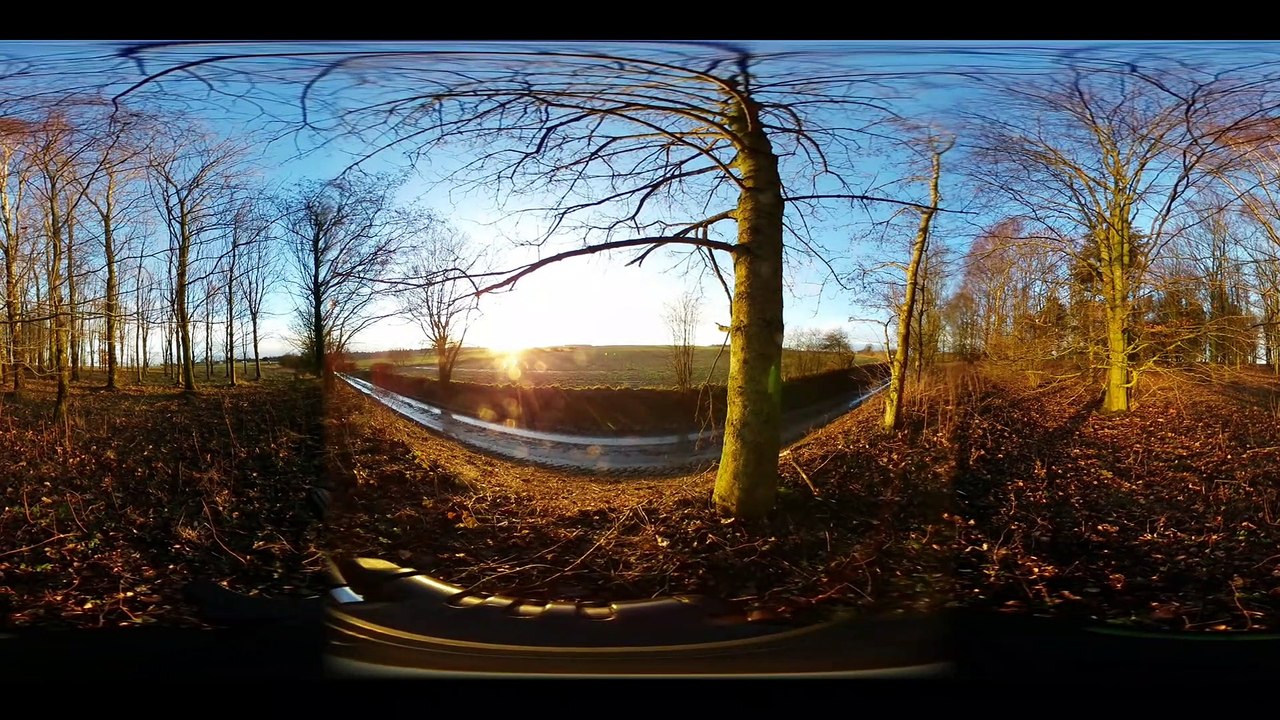 Timelapse d'un coucher de soleil en 360 degrés