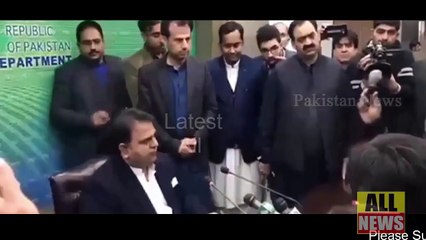 Fawad Ch Press Conference Stop By Journalist Stops | Ary News Headlines