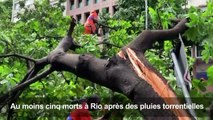 Brésil: nombreux dégâts à Rio après des pluies diluviennes