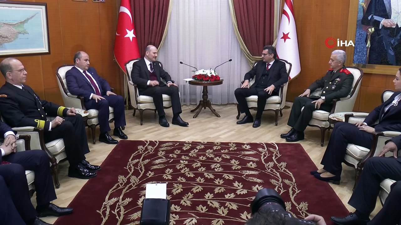 - KKTC Başbakanı Erhürman, Soylu'yu kabul etti- KKTC Başbakanı Tufan Erhürman:- “Türkiye Cumhuriyeti'nin bu alanlarda  yaşadığı sorunlar elbette bizim de sorunlarımız”- İçişleri Bakanı Süleyman Soylu:- “Özelli...