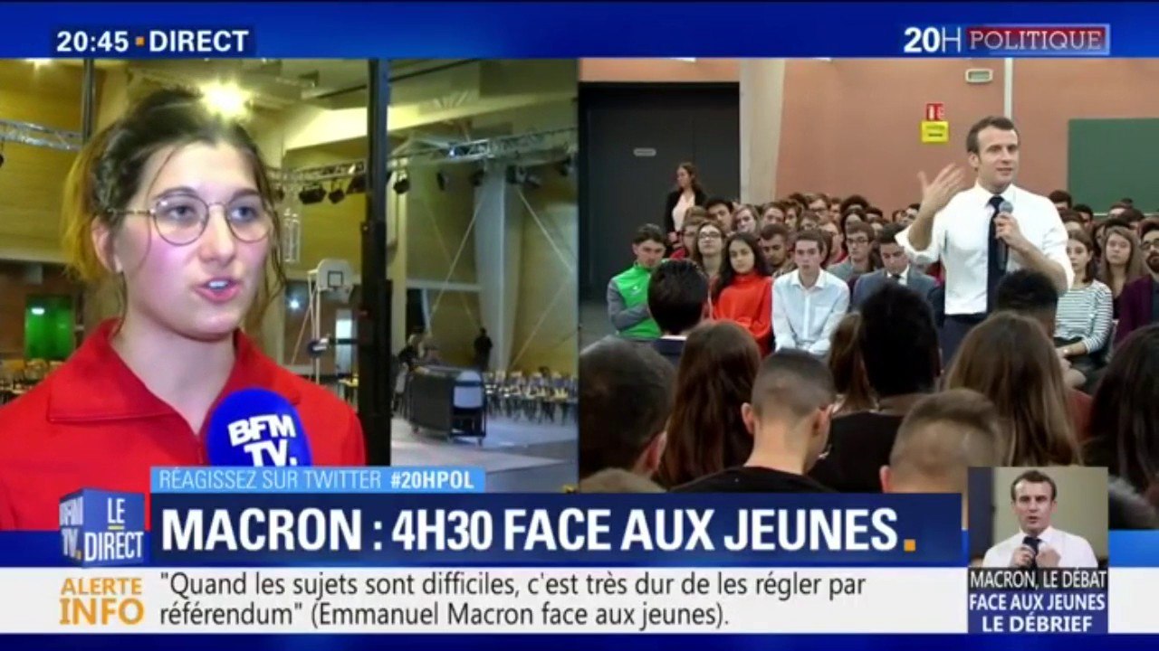 Macron face aux jeunes : pour cette étudiante "Il y a eu énormément d'émotion qui est ressortie ce soir"