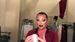 Raven trying the Bianca Del Rio's remover wipes