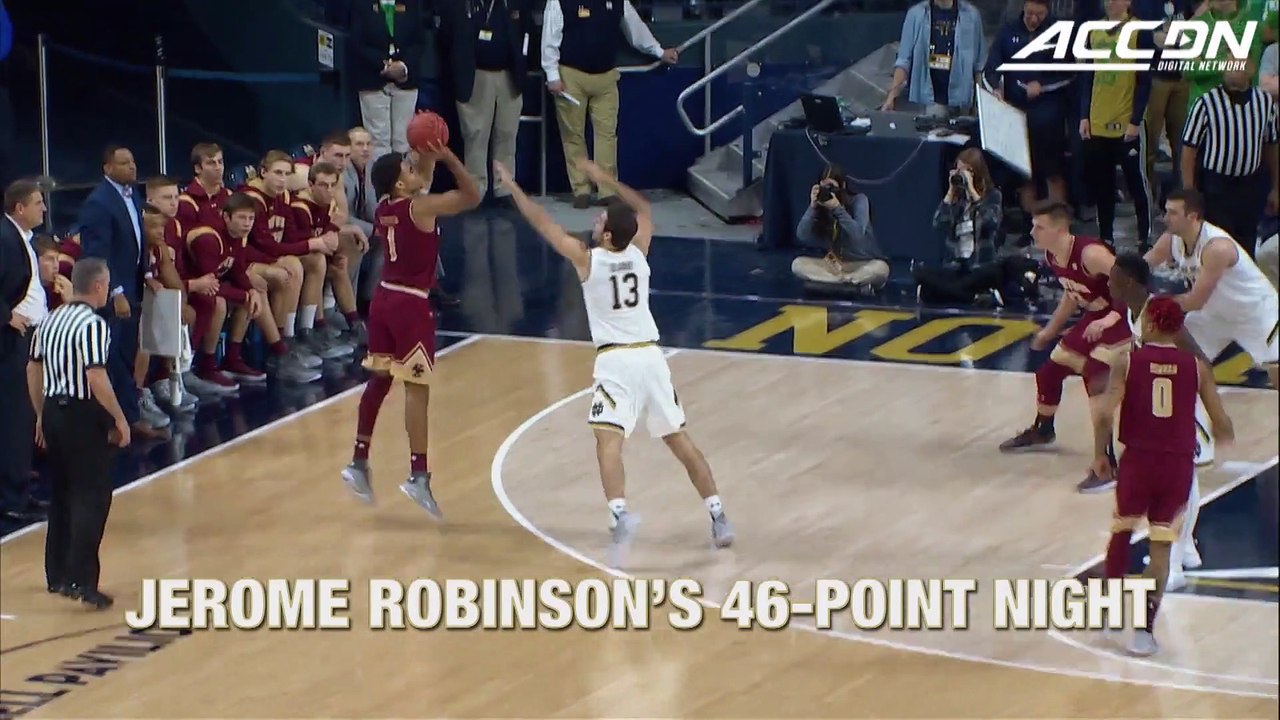 BC's Jerome Robinson Scores 46 Points In Career Performance | The Anniversary