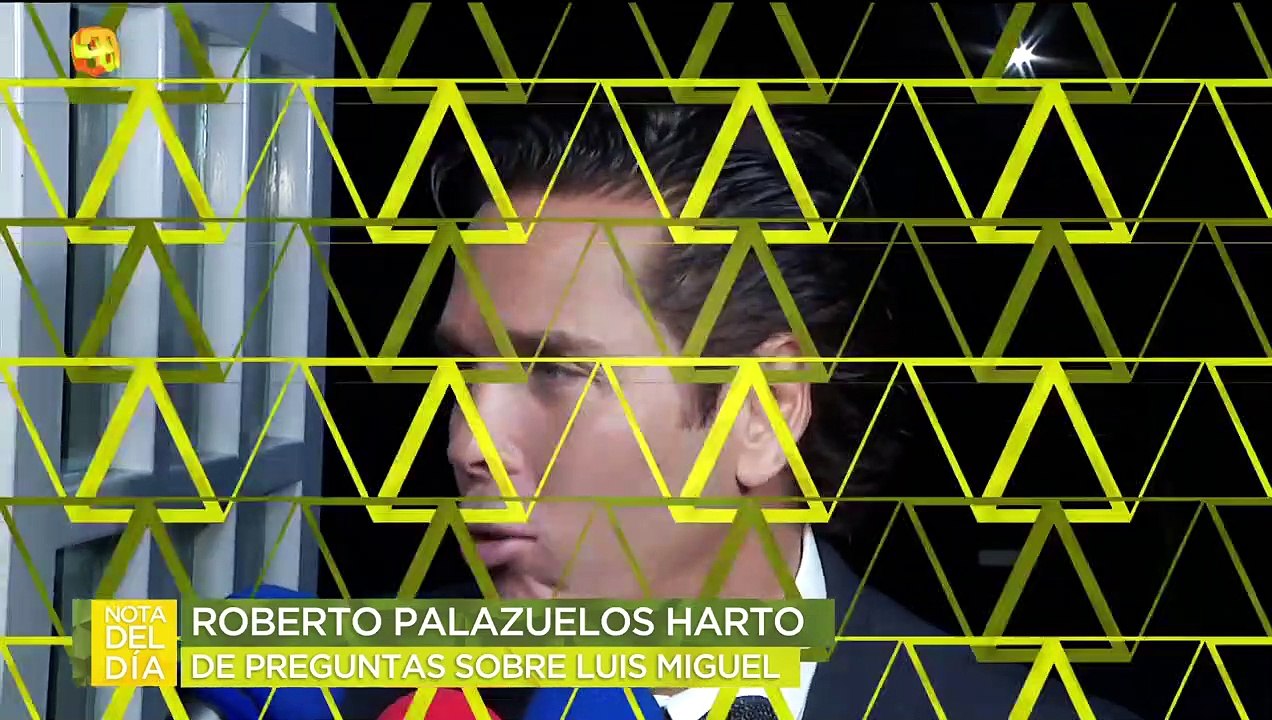 Roberto Palazuelos harto de que le pregunten sobre Luis Miguel, ¡dice que le da mucha flojera!