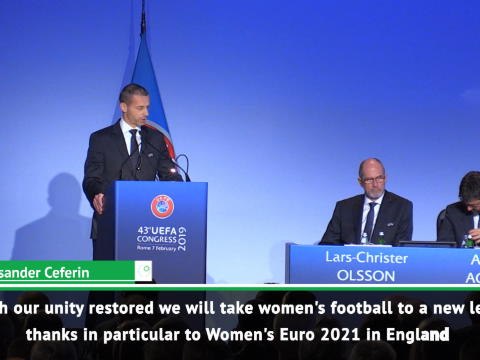 We will take women's football to a new level - UEFA president Ceferin