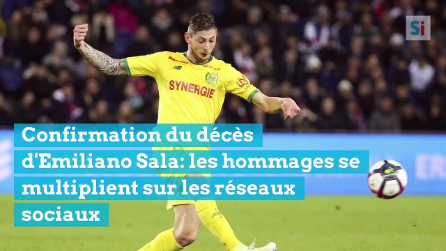 Confirmation du décès d'Emiliano Sala: les hommages se multiplient sur les réseaux sociaux