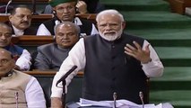 PM Modi chants a poem while speaking in Lok Sabha | Oneindia News