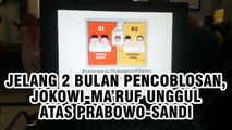 Jelang 2 Bulan Pencoblosan, Jokowi-Ma'ruf Masih Unggul Atas Prabowo-Sandi