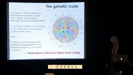 Antoine Danchin's Algorithmic Perspective on Biological Processes at I2CELL