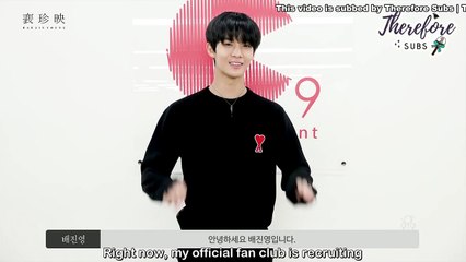 [ENG SUB] 190130 Bae Jinyoung Official Fanclub Greeting by Therefore Subs