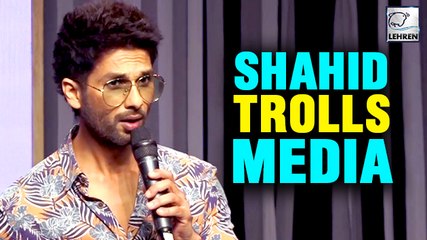Shahid Kapoor's RUDE Behaviour With Media Reporters
