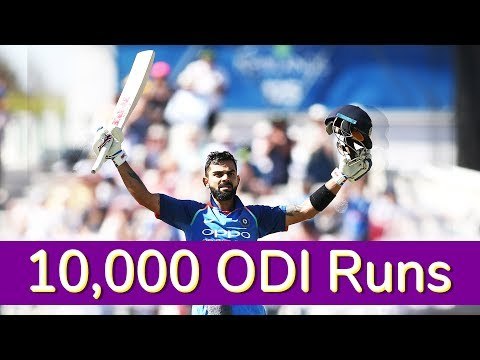 Virat Kohli Becomes Fastest Batsmen to Score 10,000 Runs in ODIs