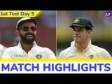 IND vs AUS 1st Test 2018 Day 5 Stats Highlights: India Takes Lead 1-0 Lead After 31-Run Victory