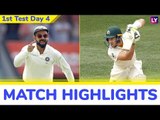 IND vs AUS 1st Test 2018 Day 4 Stats Highlights: India Holds Edge Over Australia