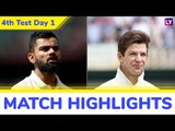 IND vs AUS 4th Test 2018 Day 1 Stats Highlights: Pujara Century Takes India to 303/4 at Stumps