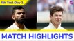IND vs AUS 4th Test 2018 Day 1 Stats Highlights: Pujara Century Takes India to 303/4 at Stumps