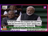 PM Modi Attacks Opposition in Lok Sabha, Delivers an Election Speech Recounting NDA's Achievements.