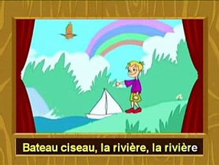 Bateau, ciseau, la rivière